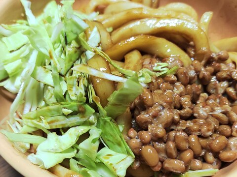 九州風タレde納豆サラダうどん